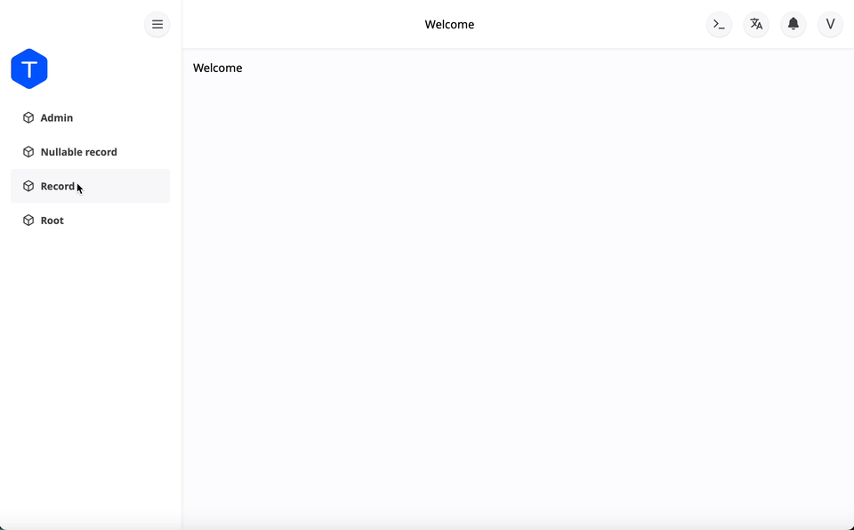 Admin Dashboard Example